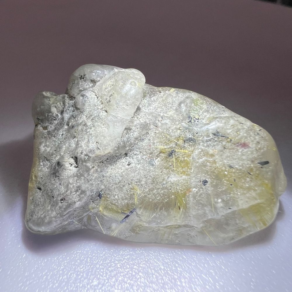 Golden Rutilated Quartz Crystal Freeform - Picture 7 of 12